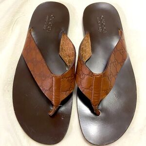 Authentic Gucci GG men sandals